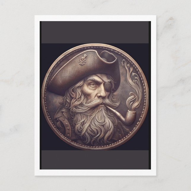 Pirat. Postkarte (Vorderseite)