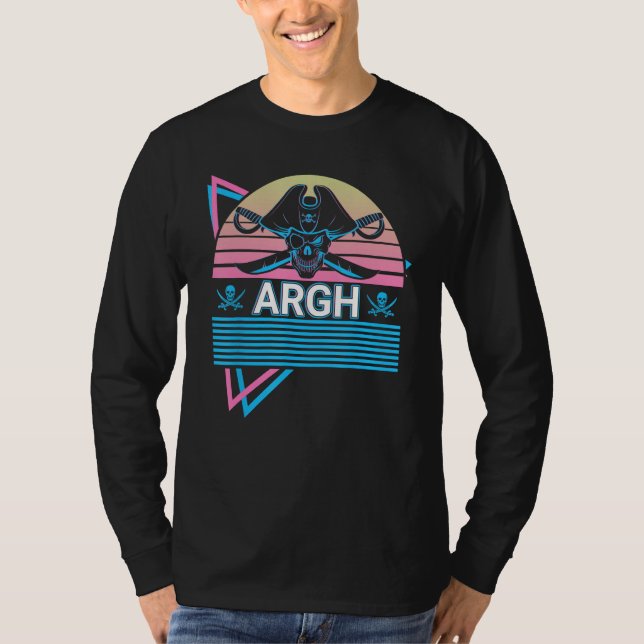 Pirat Retro Argh T-Shirt (Vorderseite)