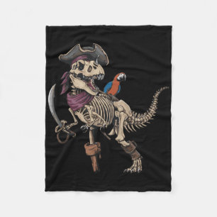 Pirat Skelett Dinosaurier T Rex Lustiger Tyrannosa Fleecedecke