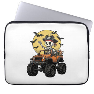 Pirat-Skelett-Monster-Truck-Halloween-Design_1 Laptopschutzhülle