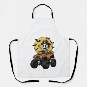 Pirat-Skelett-Monster-Truck-Halloween-Design_1 Schürze