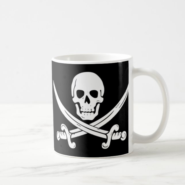 Pirat - Tod vor Decaf Kaffeetasse (Rechts)