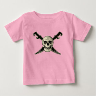 Pirat (Totenkopf) - Baby Fein-Jersey T-Shirt