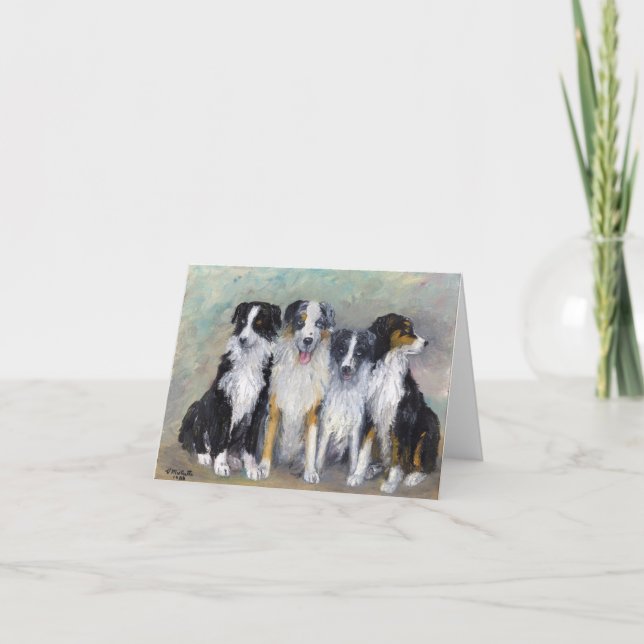 Pirat und Töchter - australische Schäfer Karte (Vorderseite)