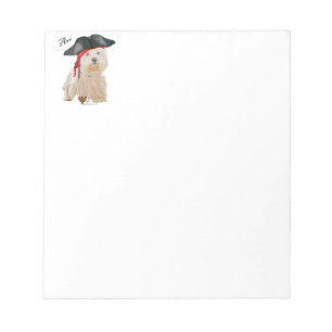 Pirat Westie Notizblock