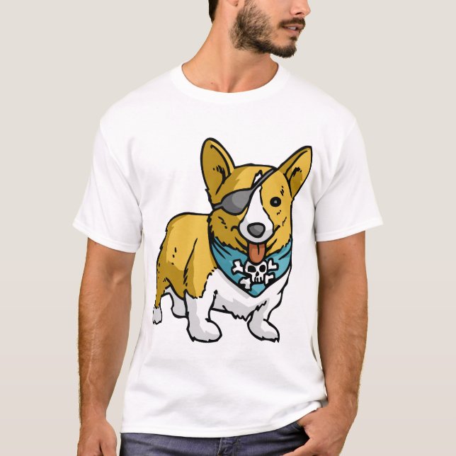 PiratCorgi T-Shirt (Vorderseite)