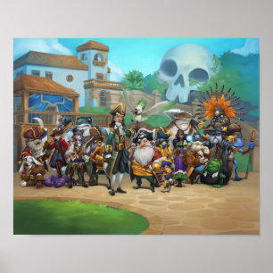 Pirate101 Skull Island Register Poster