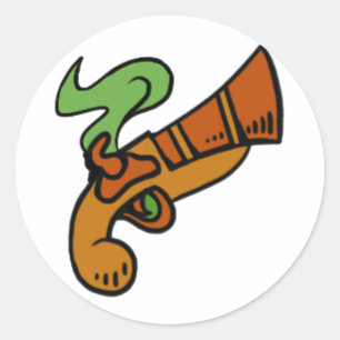 Pirate 101 Musketeer Runder Aufkleber