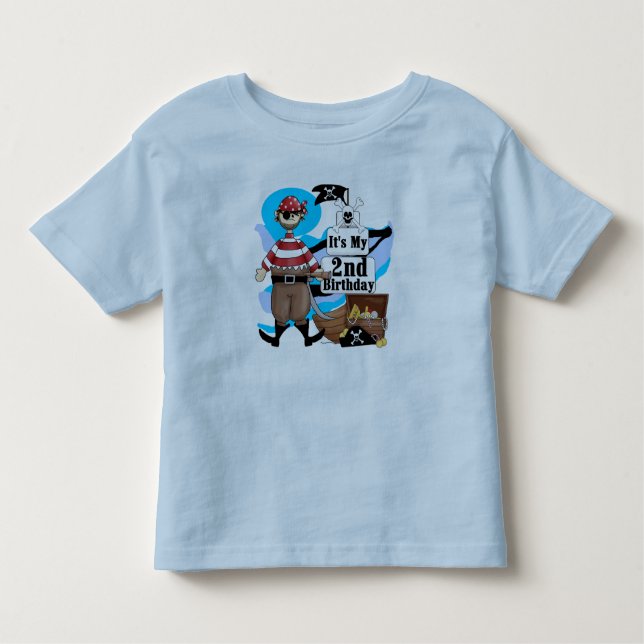 Pirate 2e anniversaire T-shirts et cadeaux (Devant)