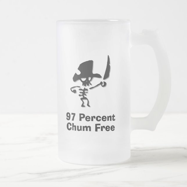 Pirate 97 Percent Chum free Mattglas Bierglas (Rechts)