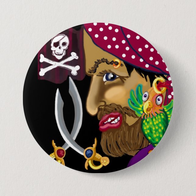 Pirate Abzeichen Button (Vorderseite)