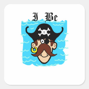 Pirate avec des étiquettes de nom d'eau