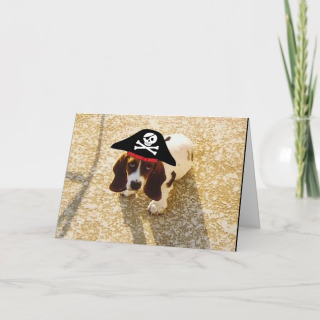 Pirate Bassett Cartes à col (Devant)