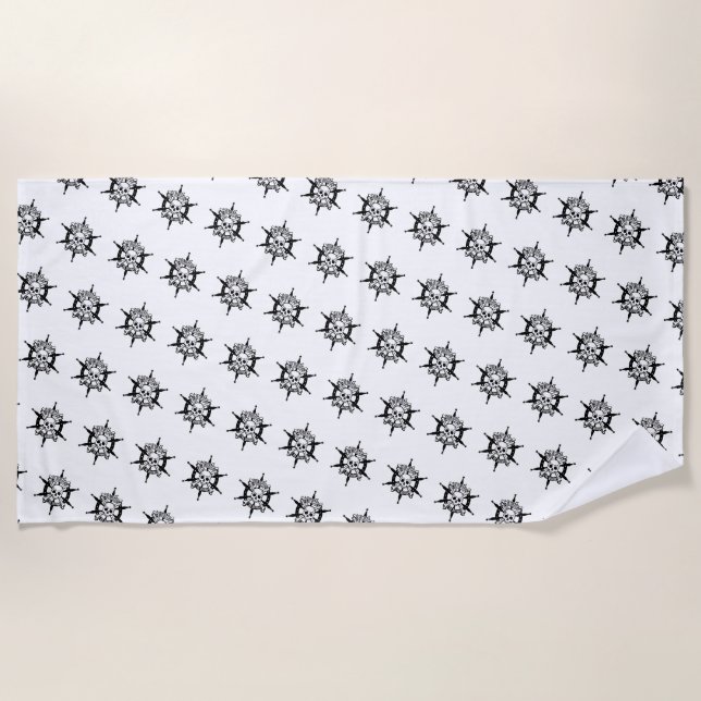 Pirate Beach Handtuch (Vorderseite)