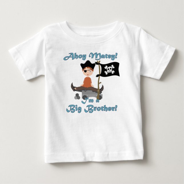 Pirate Big Brother Baby T-shirt (Vorderseite)