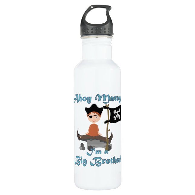 Pirate Big Brother Edelstahlflasche (Vorderseite)