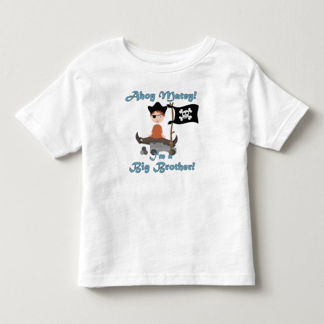 Pirate Big Brother Kleinkind T-shirt (Vorderseite)
