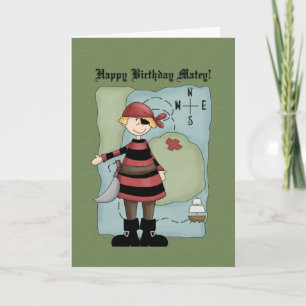 Pirate Birthday Card Karte