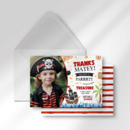 Pirate Birthday Dankeschön Karte