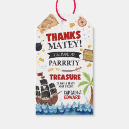 Pirate Birthday Favor Tags Geschenkanhänger