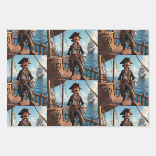 Pirate Birthday Geschenkpapier Set