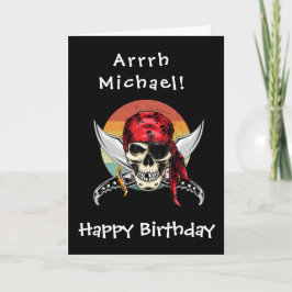 Pirate Birthday Karte