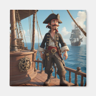 Pirate Birthday Magnet
