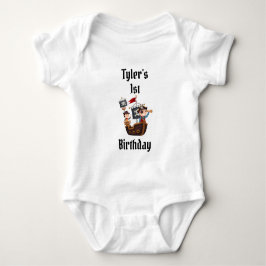 Pirate Birthday Party Bodysuit Baby Strampler