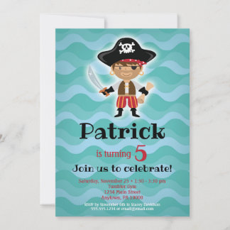 Pirate Birthday Party Einladungs Boys Einladung