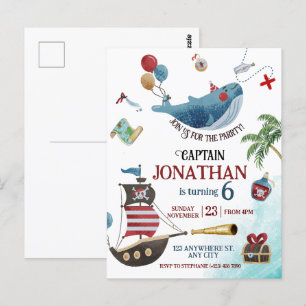 Pirate Birthday Party Postkarte