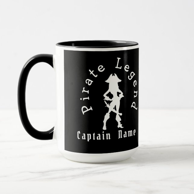 Pirate black mug (Gauche)
