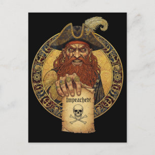 Pirate Black Spot - Abgesetzt Postkarte