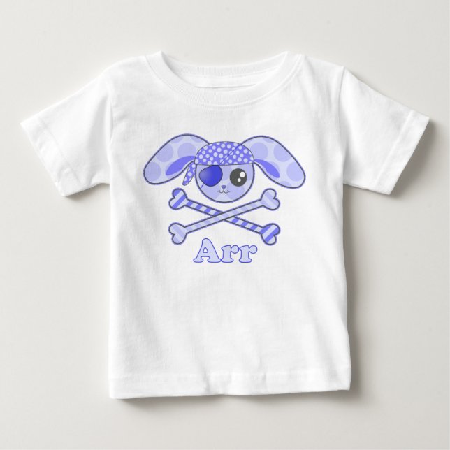 Pirate Blue Bunny Arr Baby T-shirt (Vorderseite)