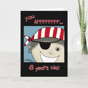 Pirate Boy 8 Jahre alt Karte