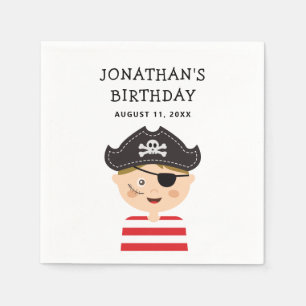 Pirate Boy Birthday   Fun Kids Adventure Party Serviette