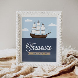 Pirate Boy Birthday Lieblings-Zeichen Poster