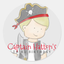 Pirate Boy Blonde Aufkleber