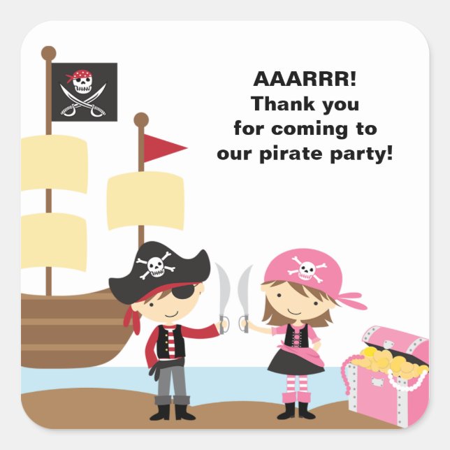 Pirate Boy et Stickers Pirate Rose (Devant)
