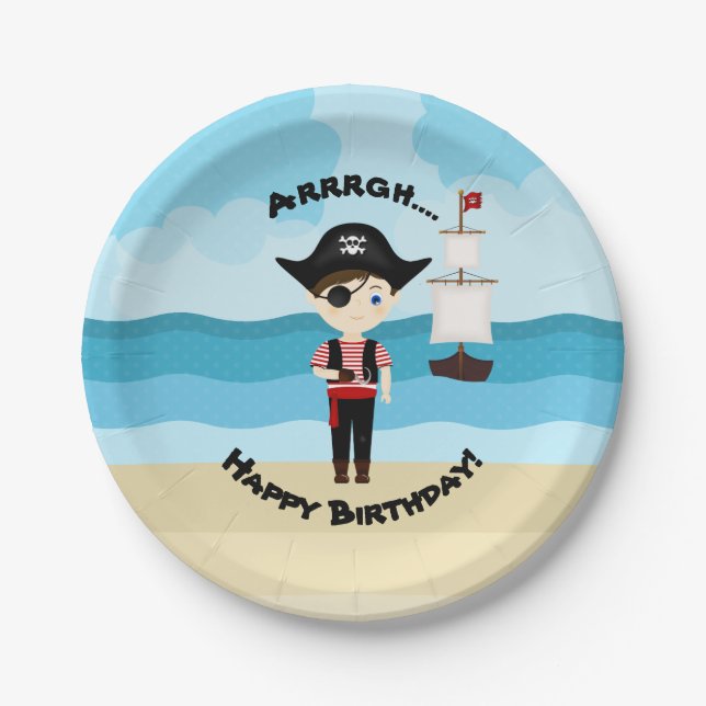 Pirate Boy Pappteller (Vorderseite)