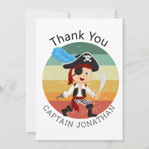 Pirate Boy Party Card Mitteilungskarte