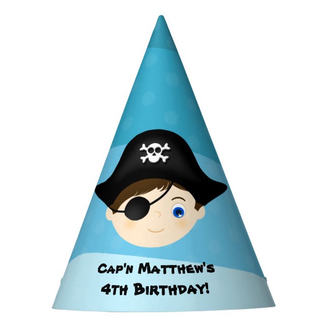 Pirate Boy Partyhütchen (Vorderseite)