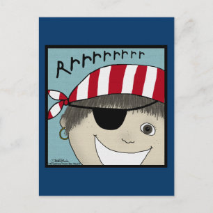 Pirate Boy Rrrrrr Postkarte