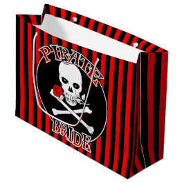 Pirate Bride Gift Bag Große Geschenktüte