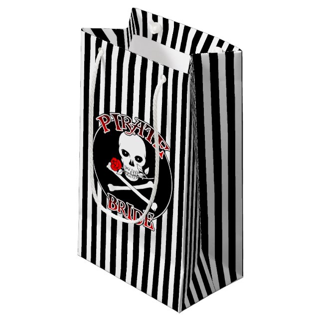 Pirate Bride Gift Bag Kleine Geschenktüte (Vorderseite Schrägansicht)