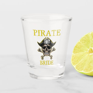 Pirate BRIDE Gold Schnapsglas