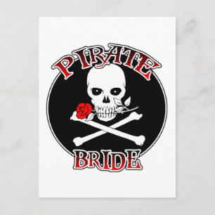 Pirate Bride Postcard Postkarte