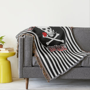 Pirate Bride Throw Decke