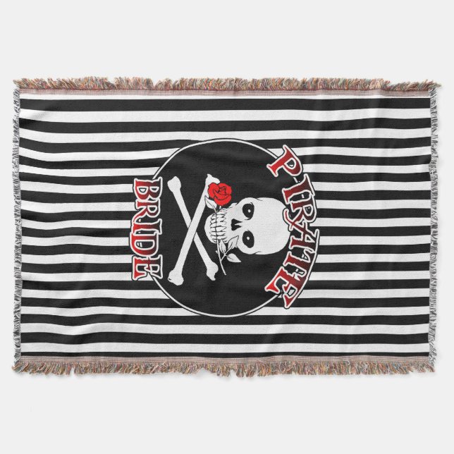 Pirate Bride Throw Decke (Vorderseite)