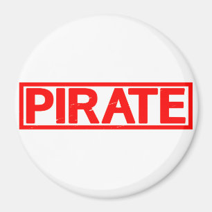 Pirate-Briefmarke Magnet