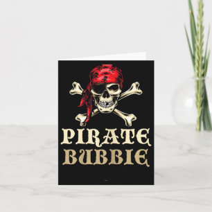 Pirate Bubbie Totenkopf-Matching-Oma-Halloween Karte
